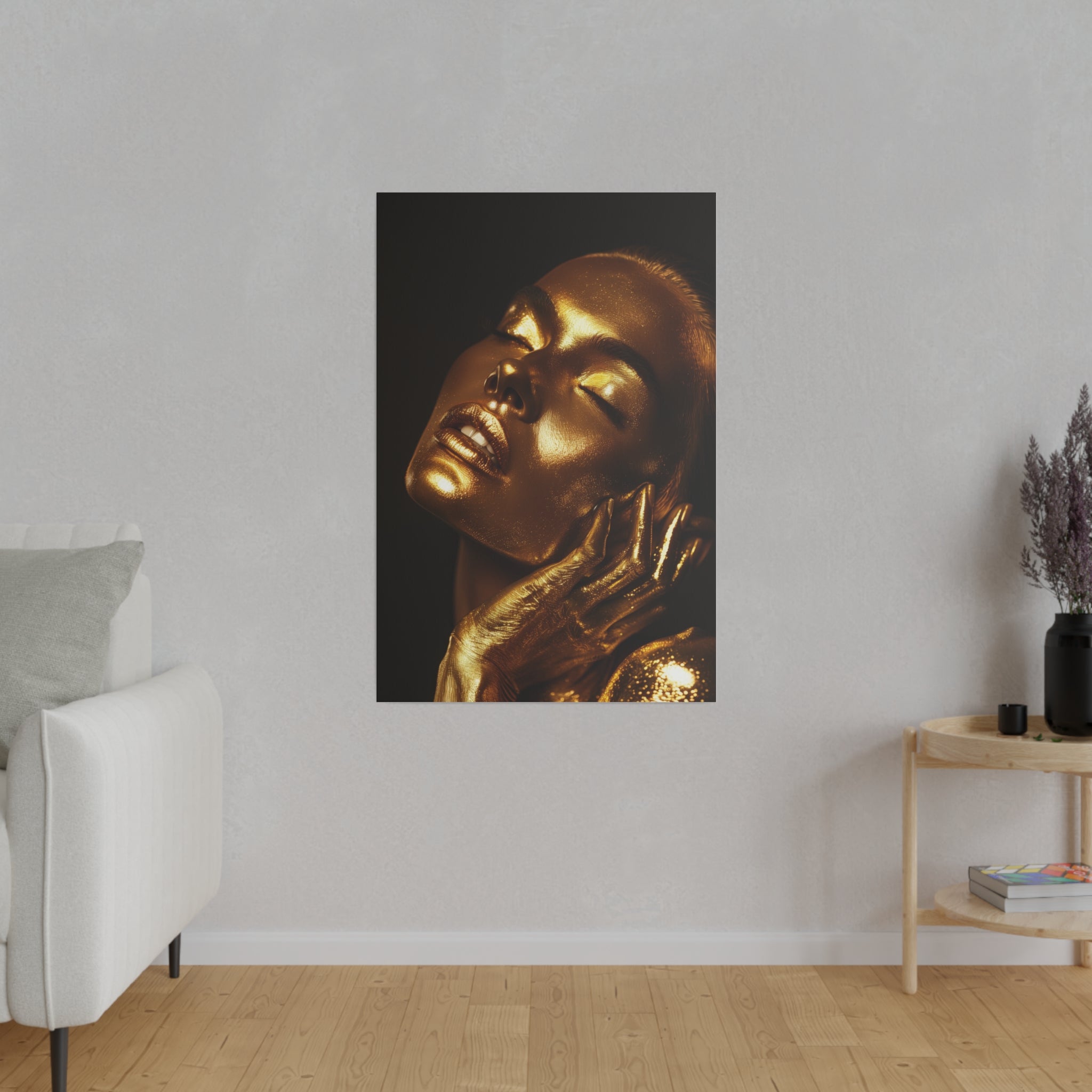 Woman in Gold - Luxury Themed Canvas - Vertical Canvas - WA72