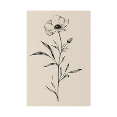 Flowers Wall Art - Botanical Wall Art - Vertical Canvas - WA50