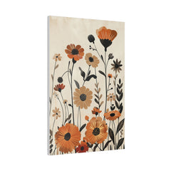 Flowers Wall Art - Botanical Wall Art - Vertical Canvas - WA60