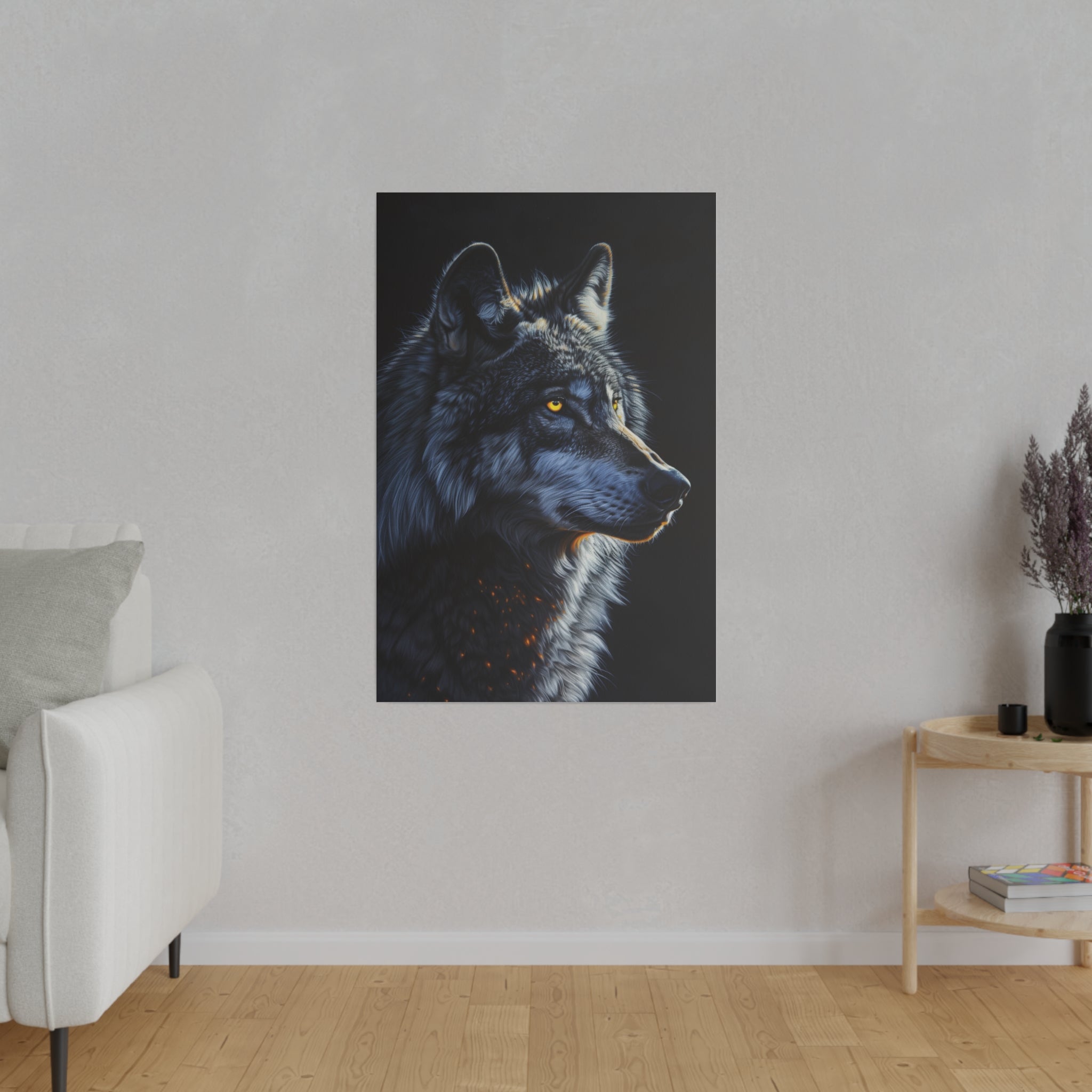 Wolf's Gaze - Wildlife Wall Art - Vertical Canvas - WA258