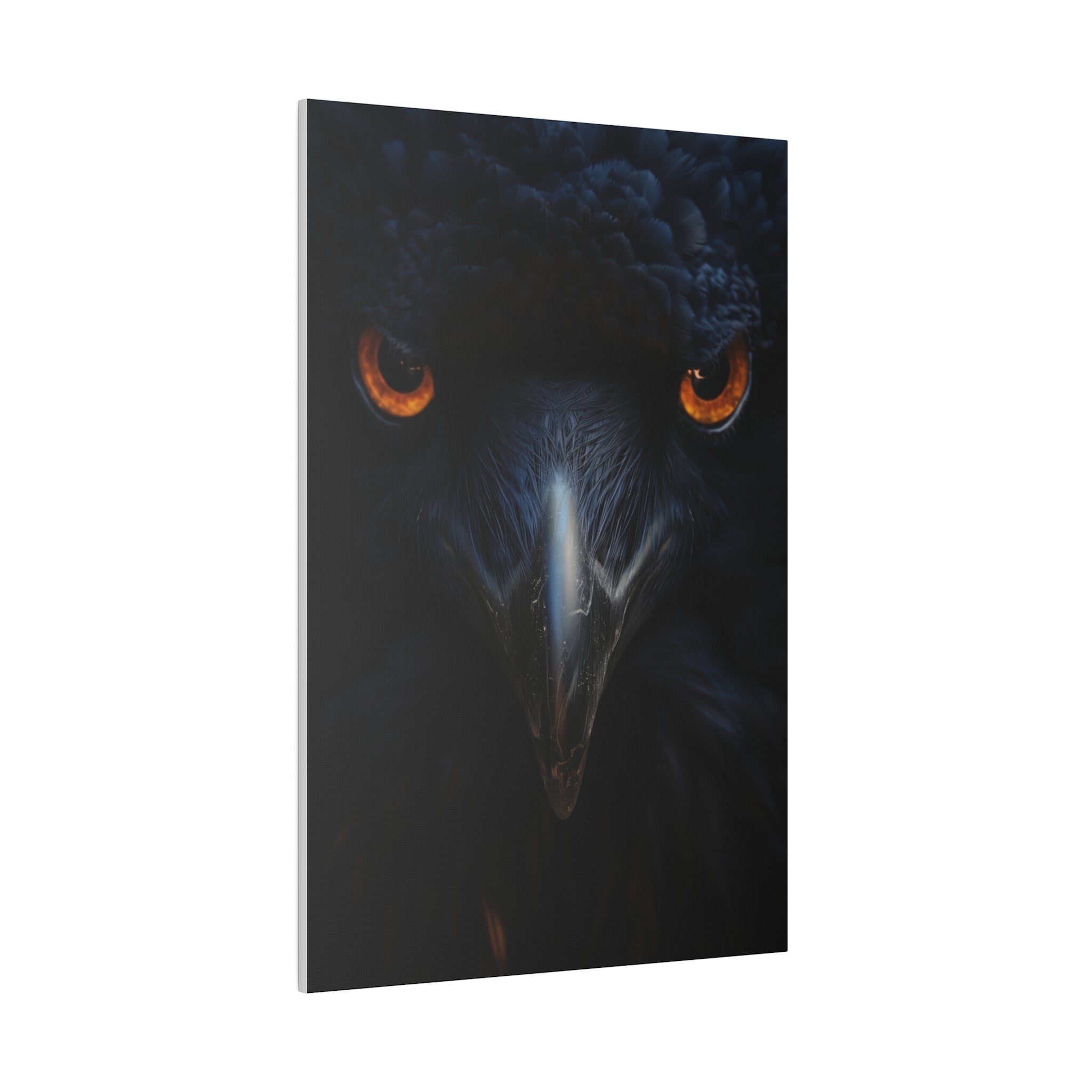 Raven's Veil - Wildlife Wall Art - Vertical Canvas - WA265