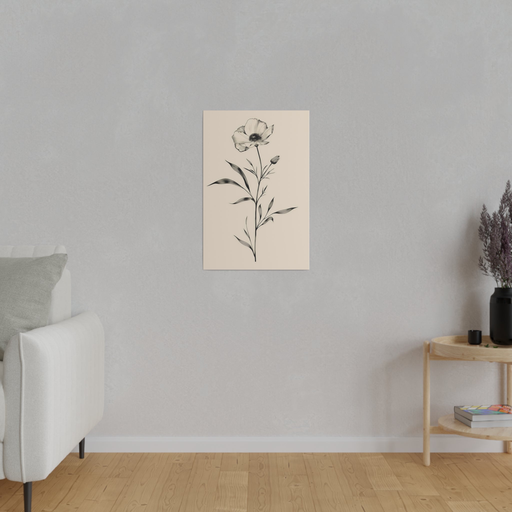 Flowers Wall Art - Botanical Wall Art - Vertical Canvas - WA50