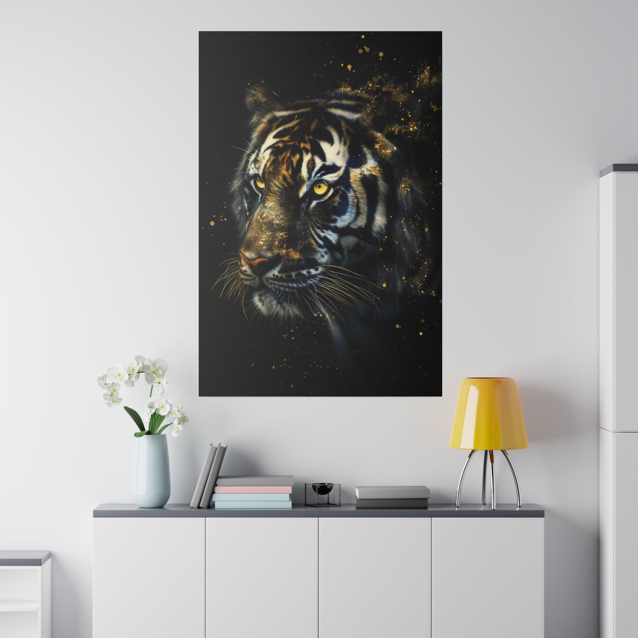 Tiger's Harmony - Wildlife Wall Art - Vertical Canvas - WA268