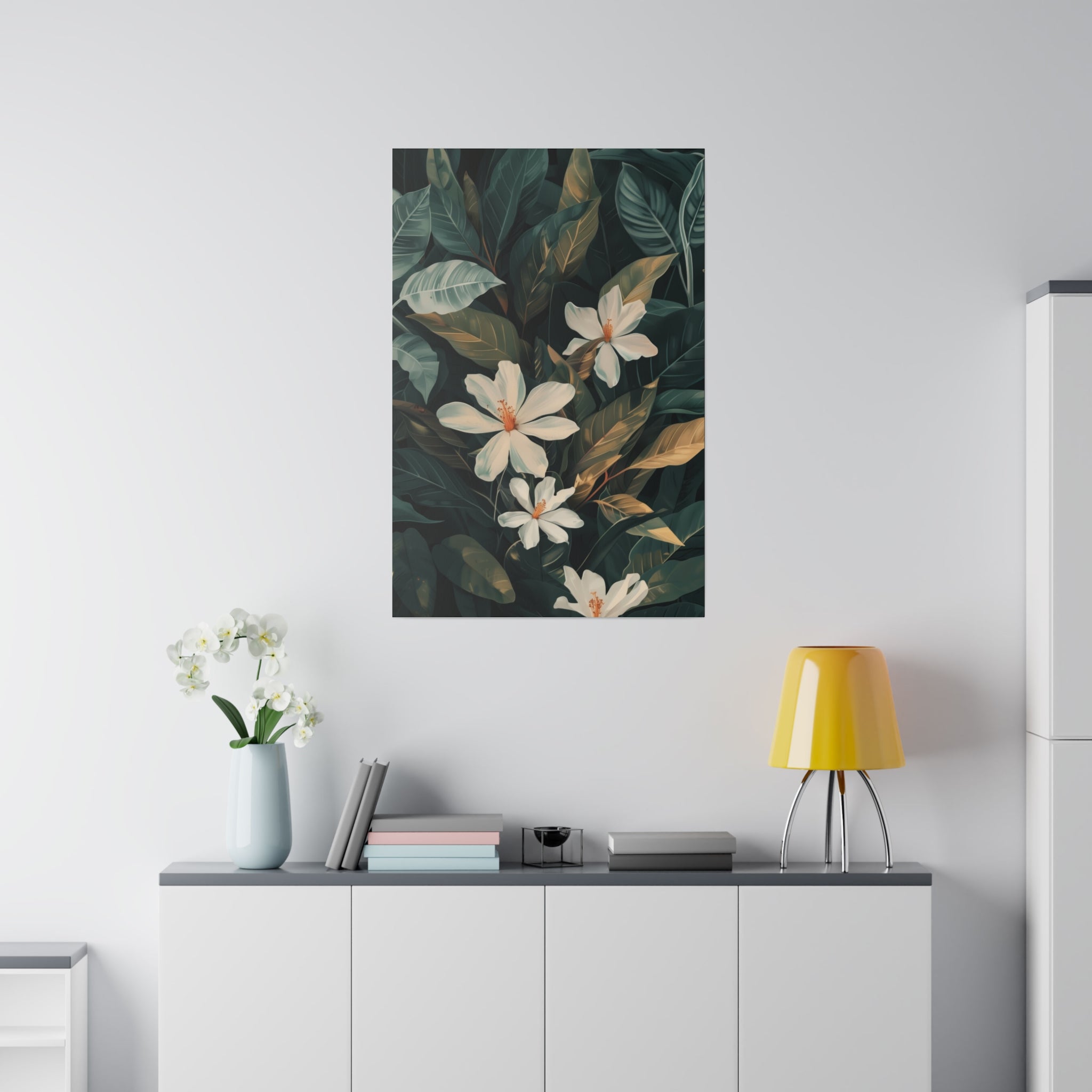 Flowers Wall Art - Botanical Wall Art - Vertical Canvas - WA63