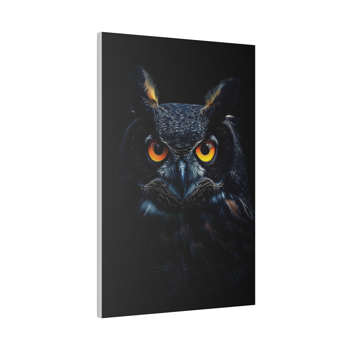 Owl's Brilliance - Wildlife Wall Art - Vertical Canvas - WA275