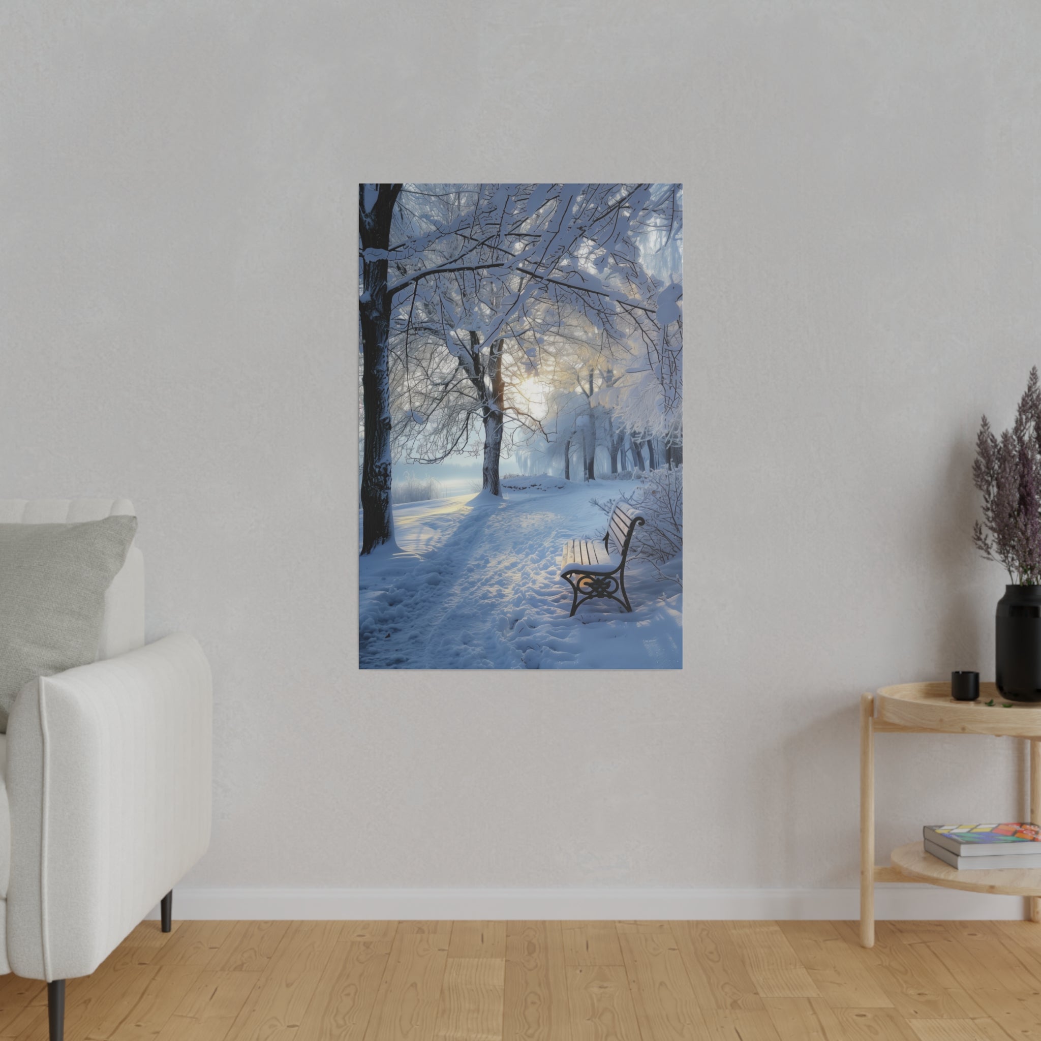 Silent Winter - Nature Wall Art - Vertical Canvas - WA330