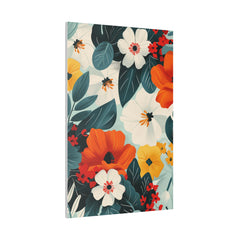 Flowers Wall Art - Botanical Wall Art - Vertical Canvas - WA41