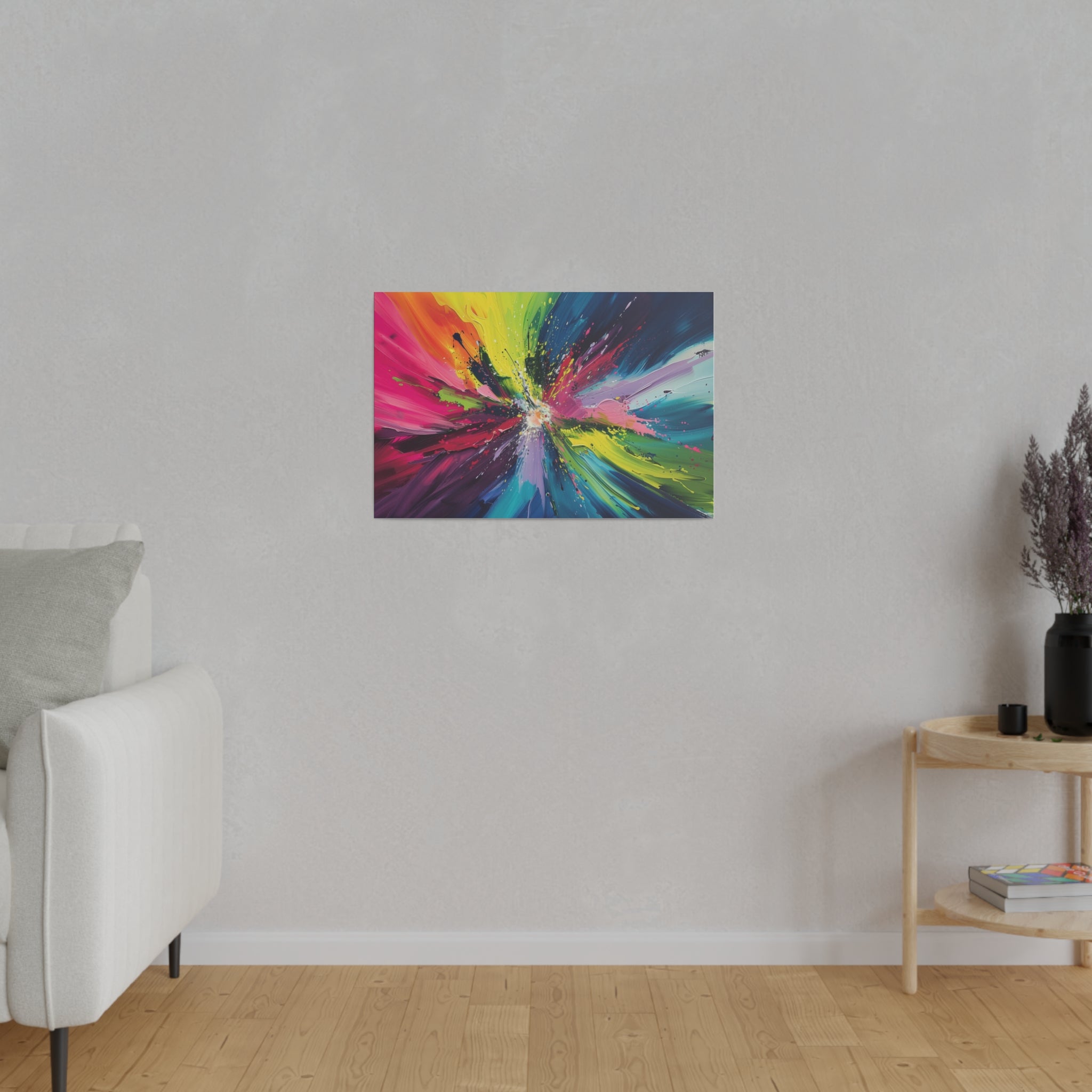 Radiant Explosion - Abstract Wall Art - Horizontal Canvas - WA213