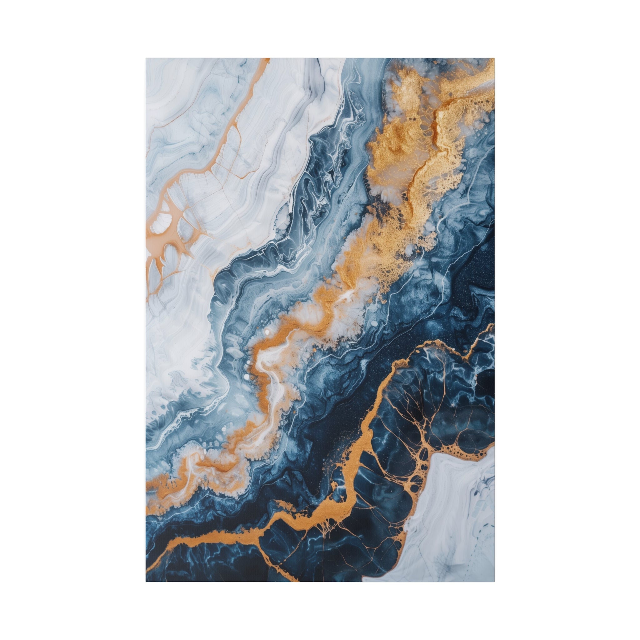 Marbled Dreams - Abstract Wall Art - Vertical Canvas - WA227