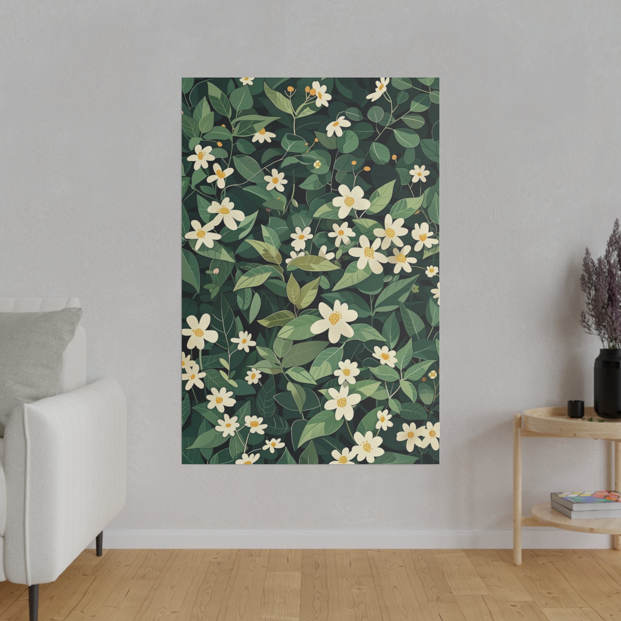 Flowers Wall Art - Botanical Wall Art - Vertical Canvas - WA65