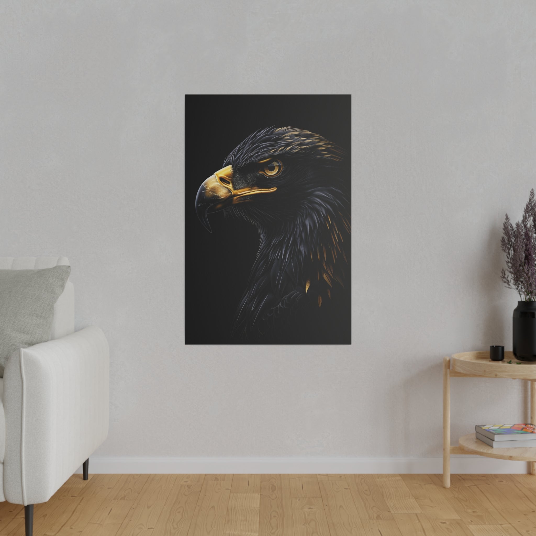 Eagle's Gleam  - Wildlife Wall Art - Vertical Canvas - WA281