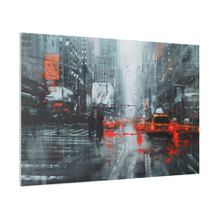 Urban Pulse - Abstract Wall Art - Horizontal Canvas - WA222