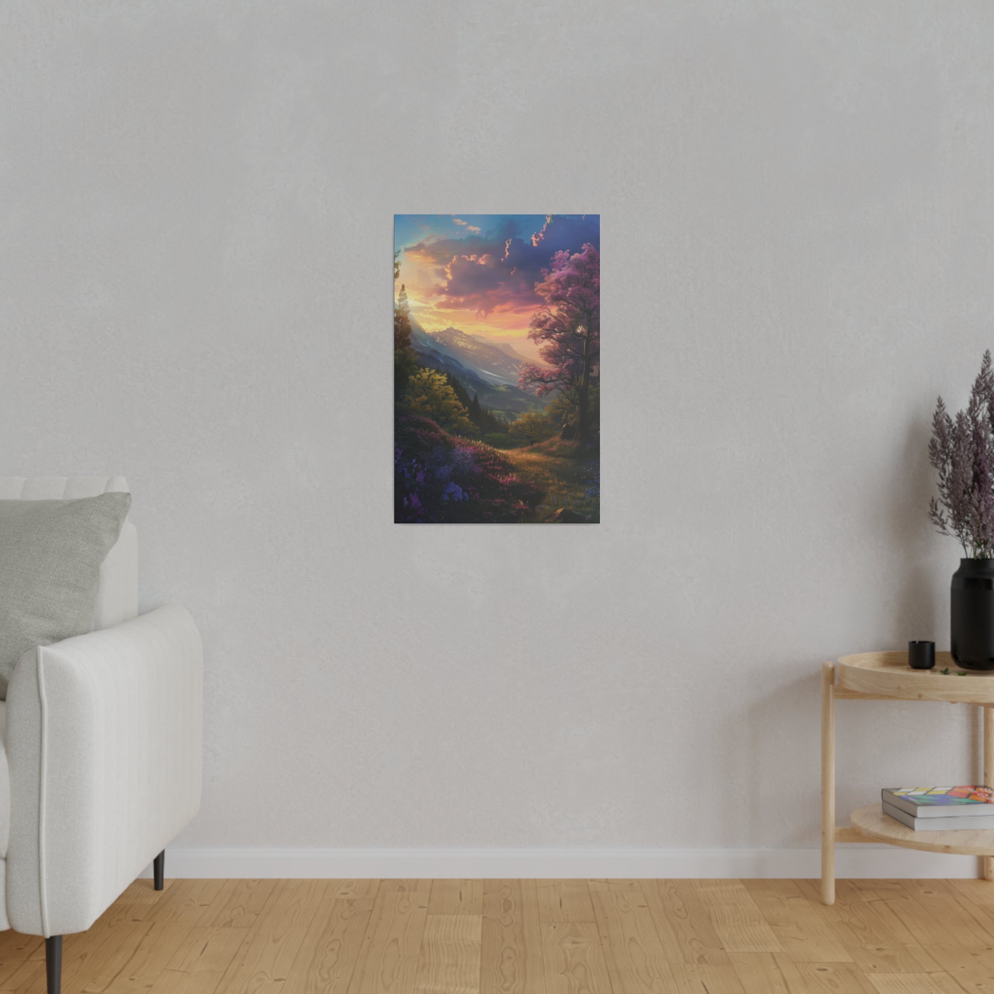 Enchanted Mountain Trail - Nature Wall Art - Vertical Canvas - WA323