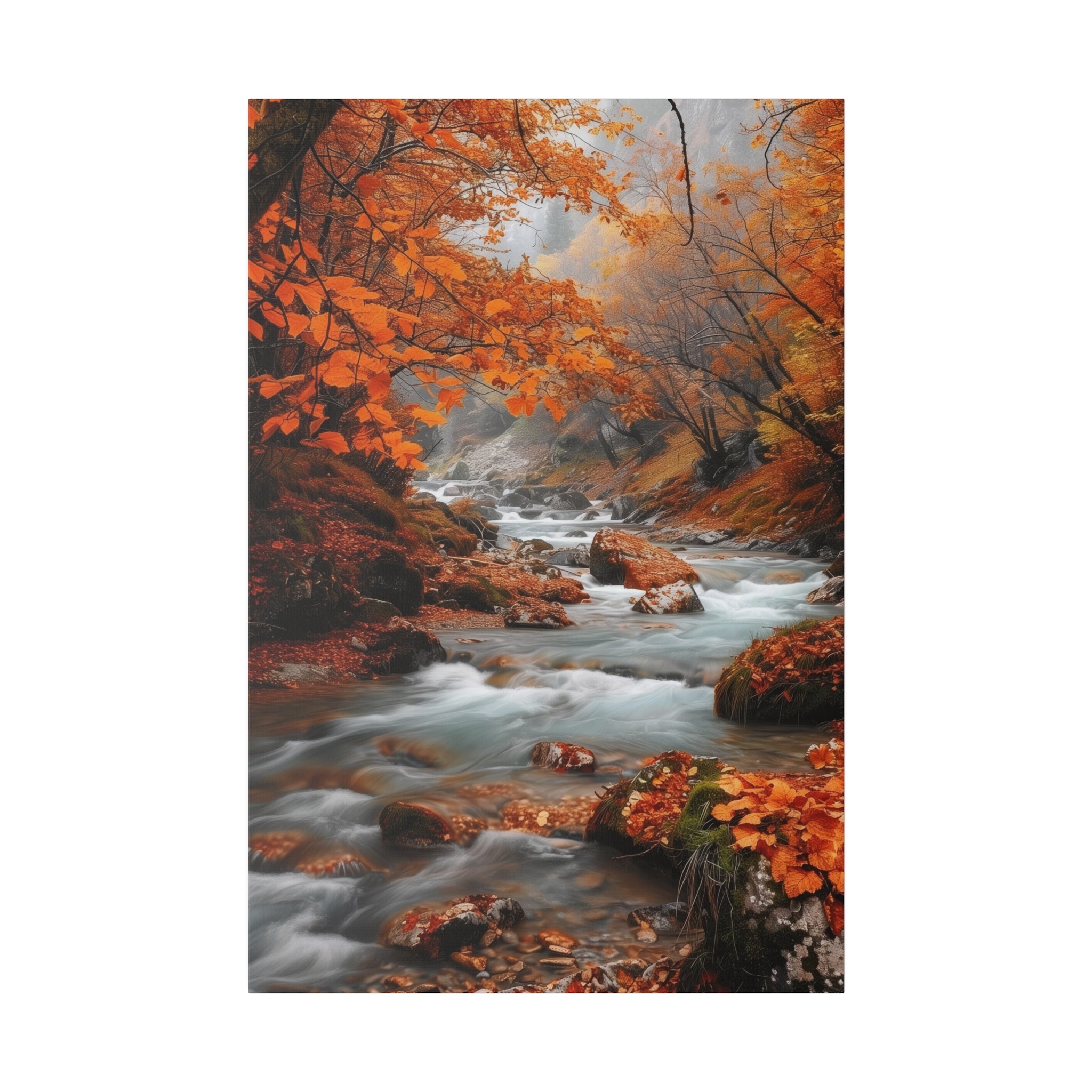 Autumn's Embrace - Nature Wall Art - Vertical Canvas - WA316