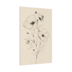 Flowers Wall Art - Botanical Wall Art - Vertical Canvas - WA51