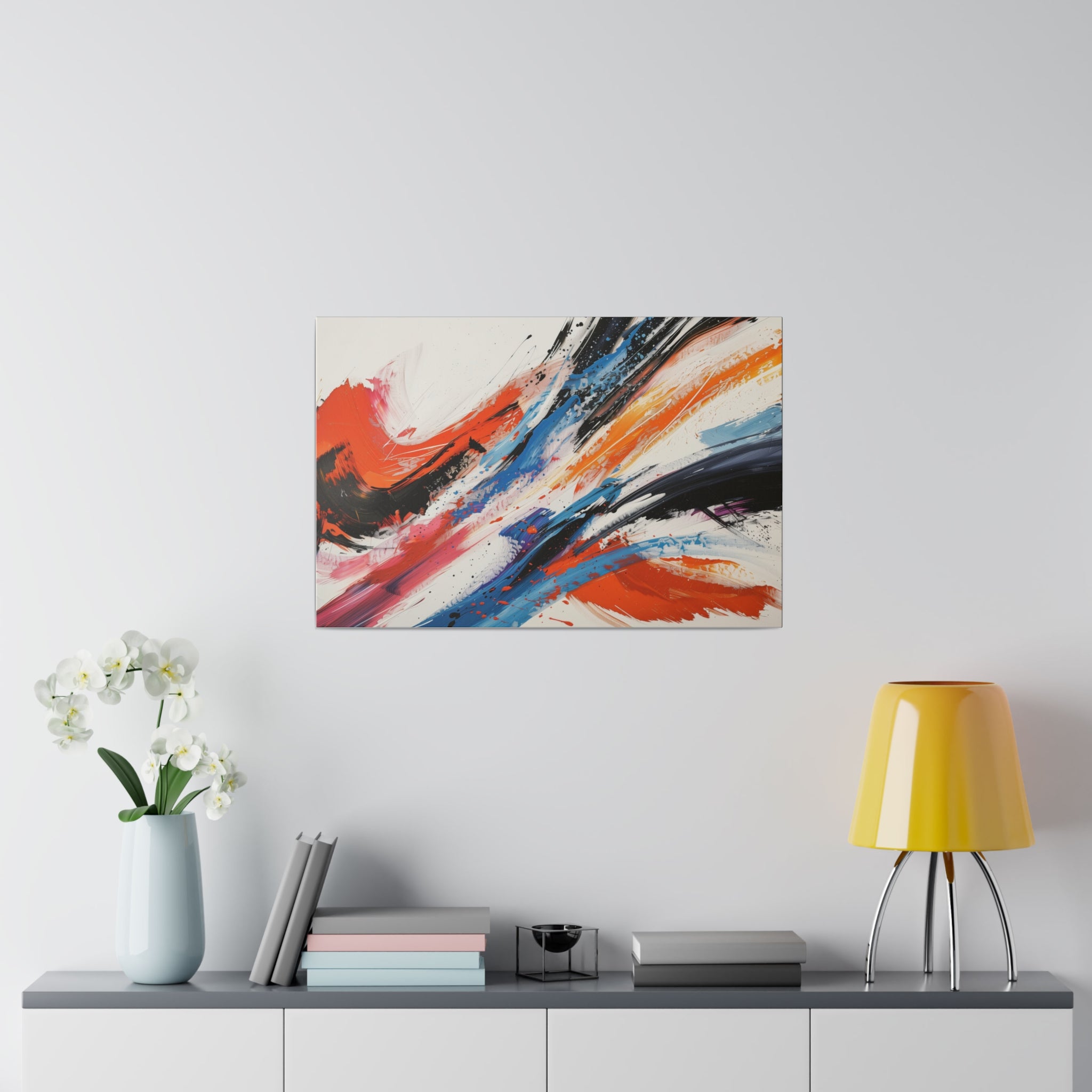 Color Symphony - Abstract Wall Art - Horizontal Canvas - WA207