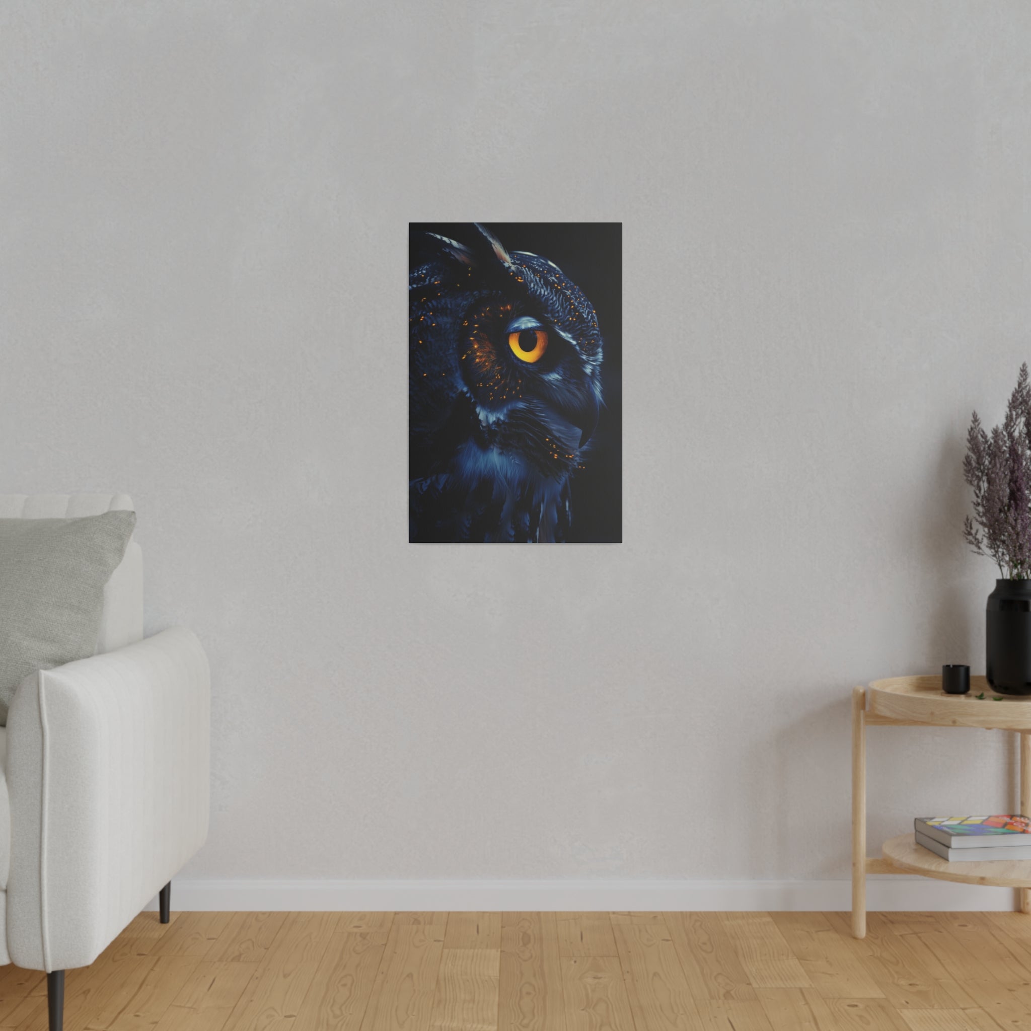 Owl's Majesty - Wildlife Wall Art - Vertical Canvas - WA277