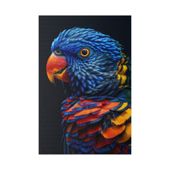 Blue Parrot - Wildlife Wall Art - Vertical Canvas - WA250