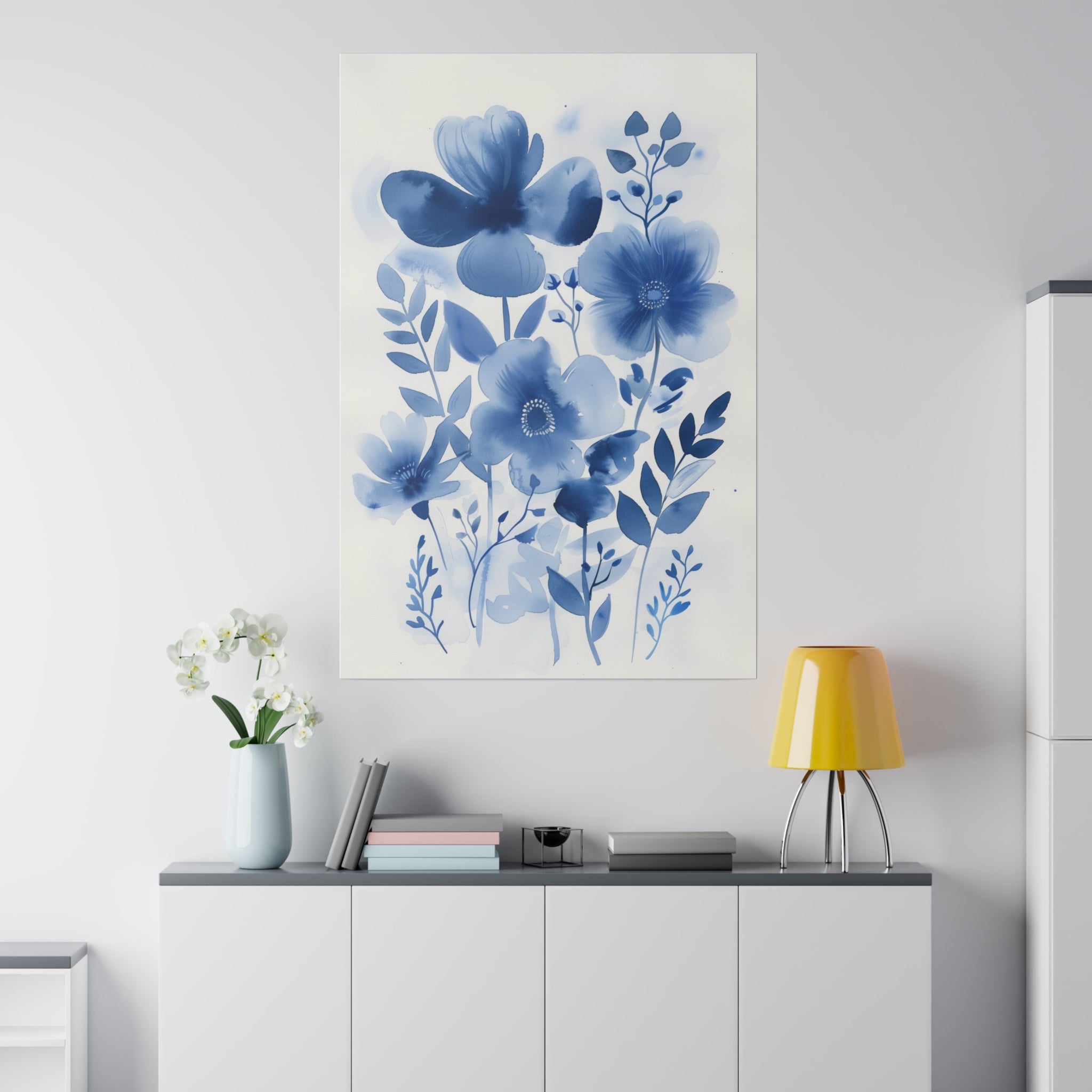 Flowers Wall Art - Botanical Wall Art - Vertical Canvas - WA56