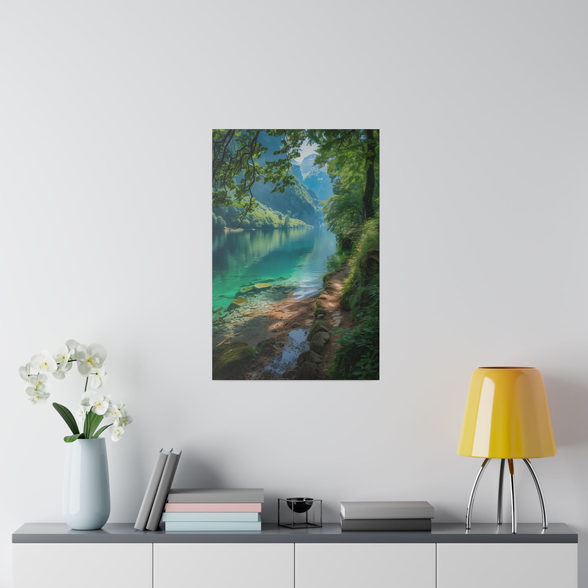 Emerald Depths - Nature Wall Art - Vertical Canvas - WA328