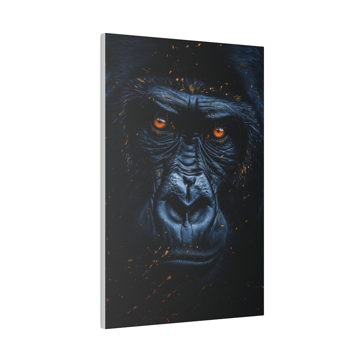 Fierce Gorilla Look - Wildlife Wall Art - Vertical Canvas - WA253