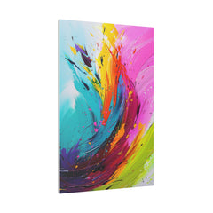 Paint Swirl - Abstract Wall Art - Vertical Canvas - WA233