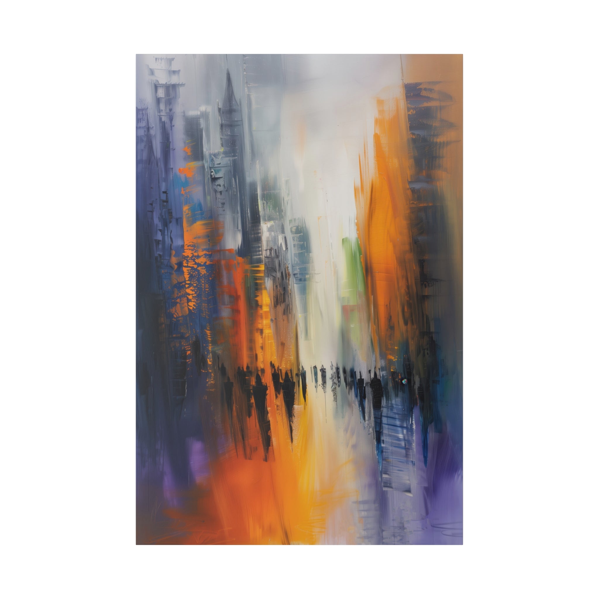 Urban Mirage - Abstract Wall Art - Vertical Canvas - WA228