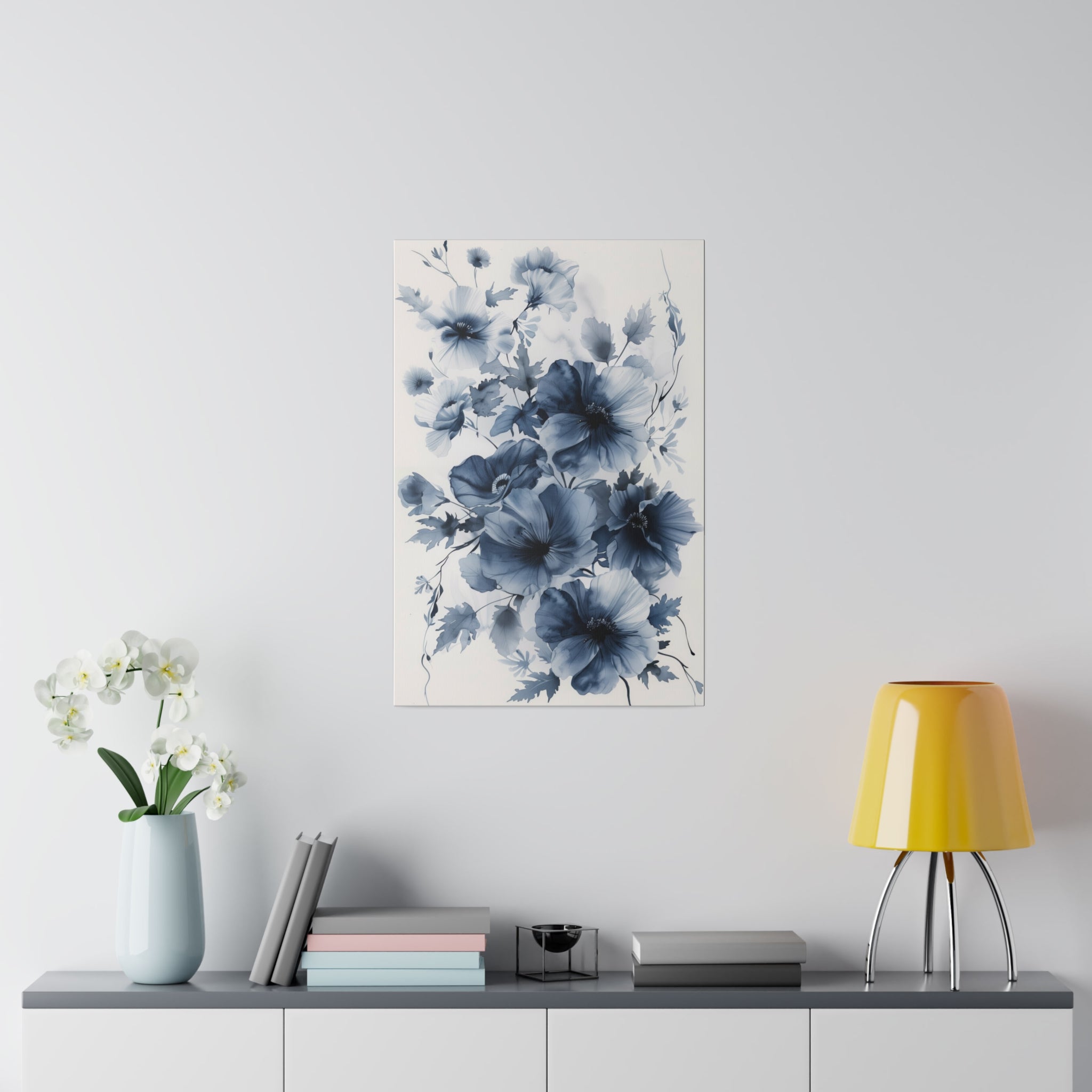 Flowers Wall Art - Botanical Wall Art - Vertical Canvas - WA62