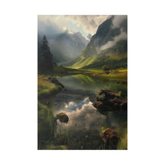 Whispers of the Alps - Nature Wall Art - Vertical Canvas - WA327