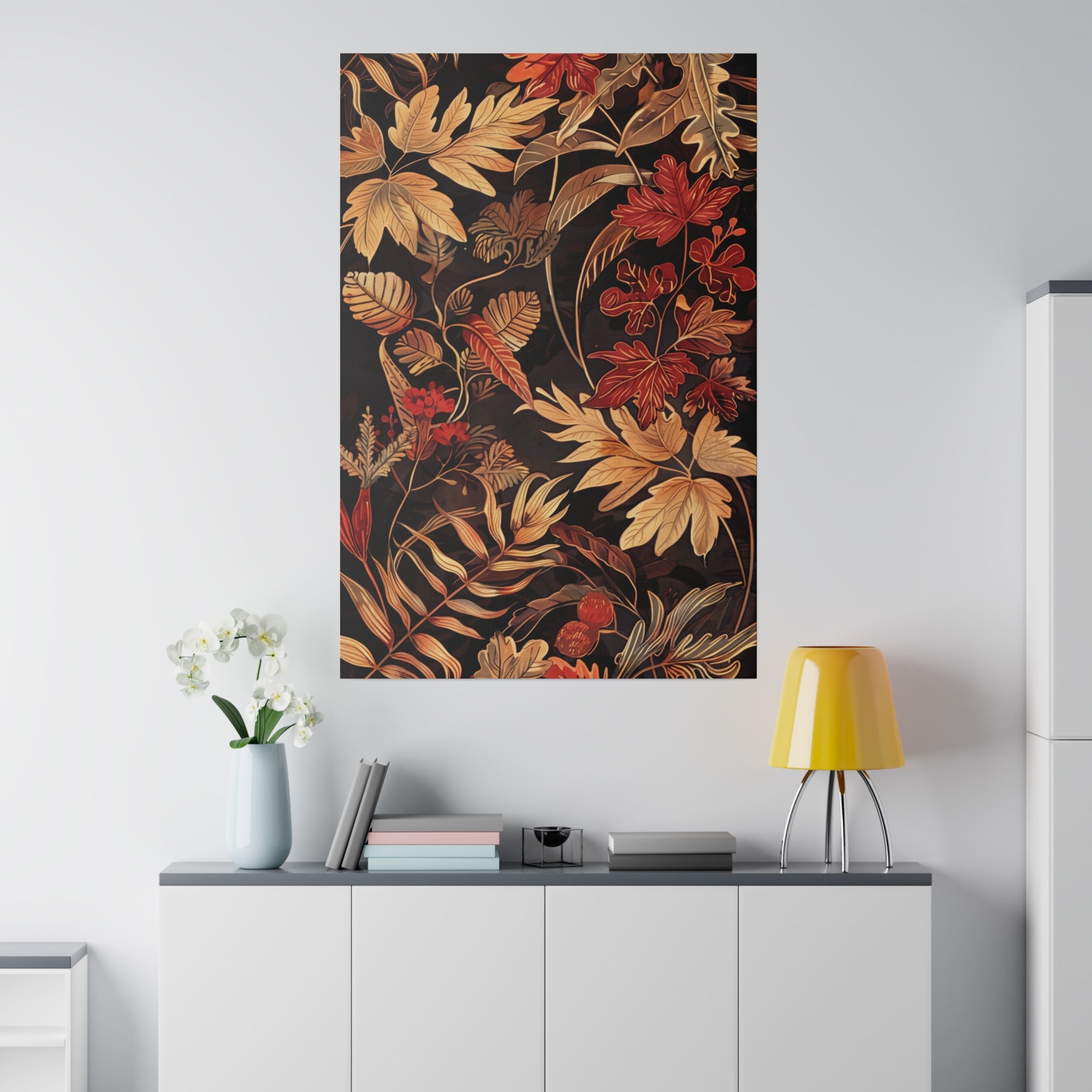 Flowers Wall Art - Botanical Wall Art - Vertical Canvas - WA48