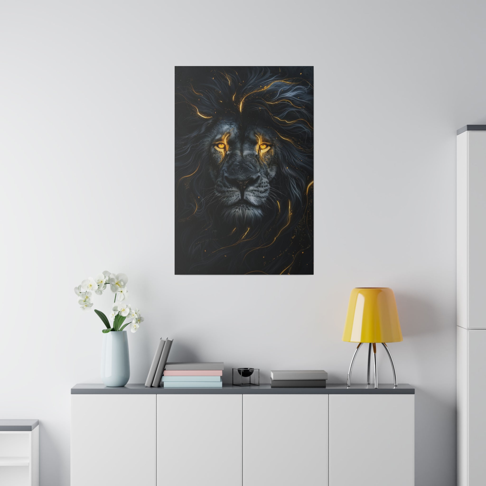 Lion's Majesty - Wildlife Wall Art - Vertical Canvas - WA256