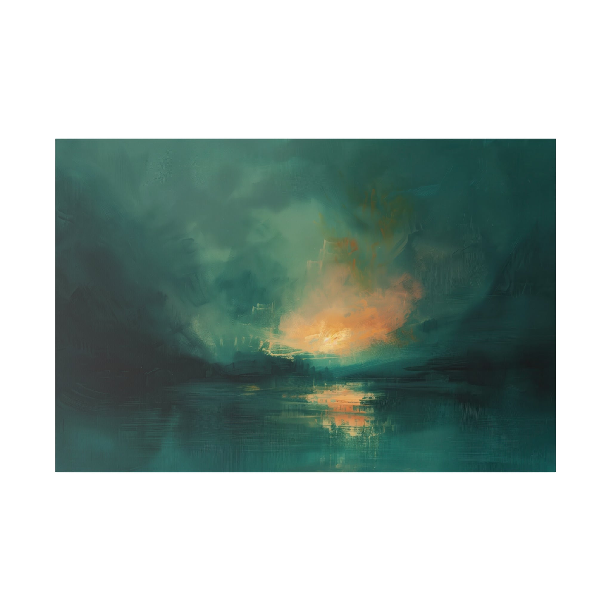 Serene Dusk - Abstract Wall Art - Horizontal Canvas - WA204