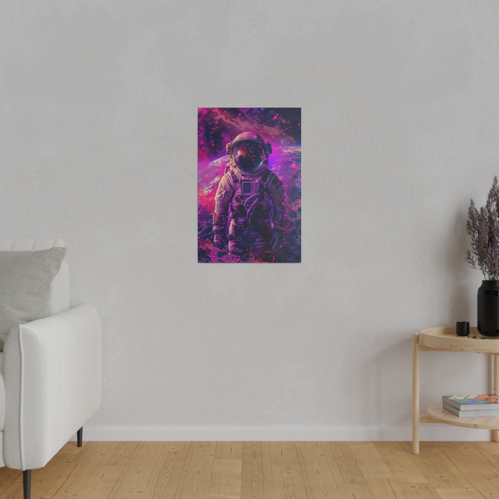 Astronaut in Space Wall Art - Vertical Canvas - WA138