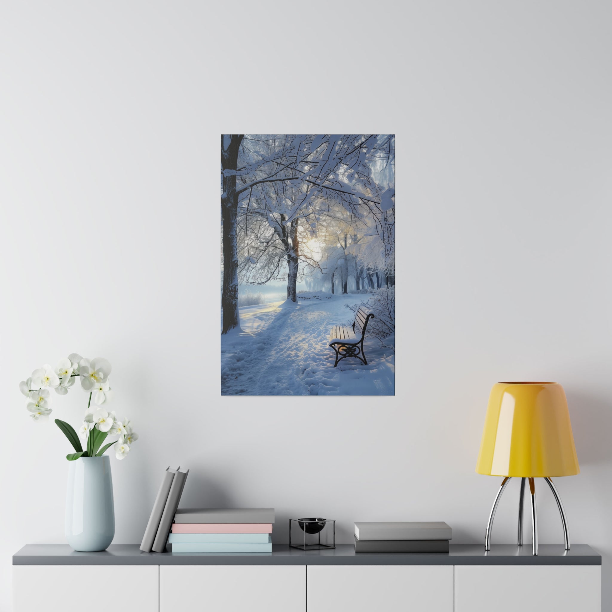 Silent Winter - Nature Wall Art - Vertical Canvas - WA330