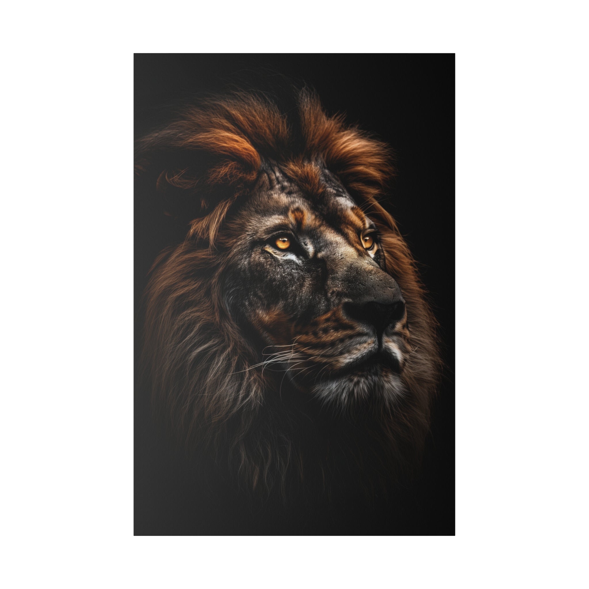 Lion's Majesty - Wildlife Wall Art - Vertical Canvas - WA287