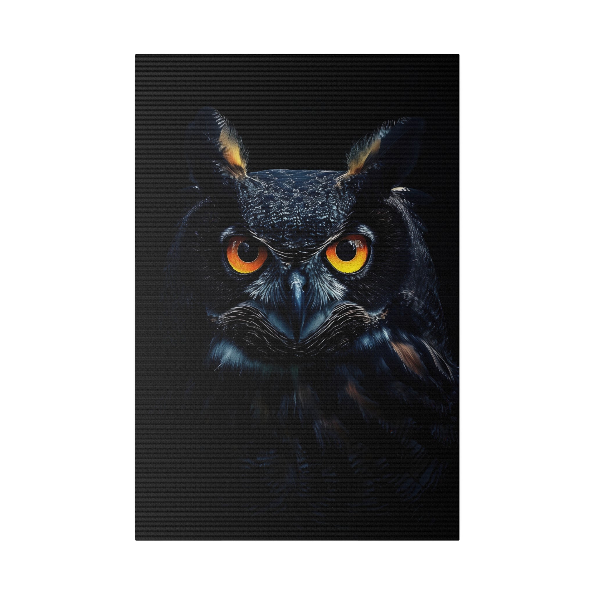 Owl's Brilliance - Wildlife Wall Art - Vertical Canvas - WA275