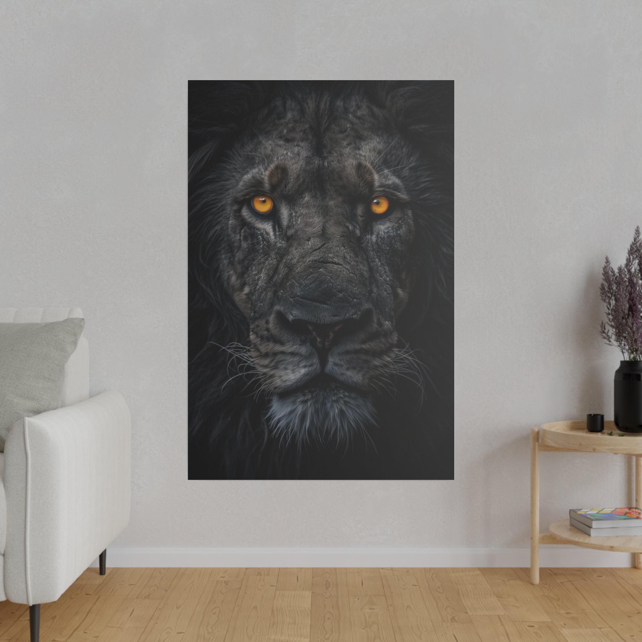 Lion's Dominion - Wildlife Wall Art - Vertical Canvas - WA283