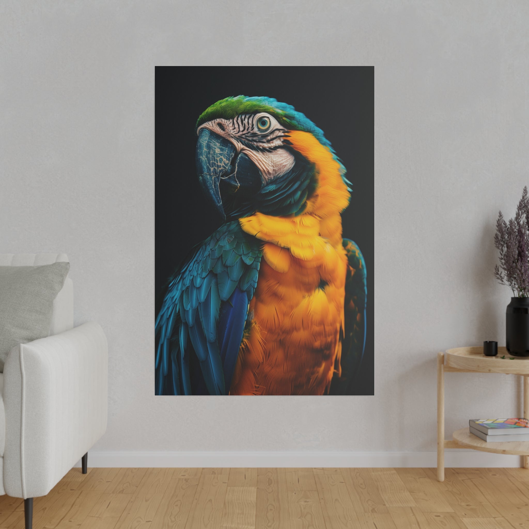 Imposing Parrot - Wildlife Wall Art - Vertical Canvas - WA248