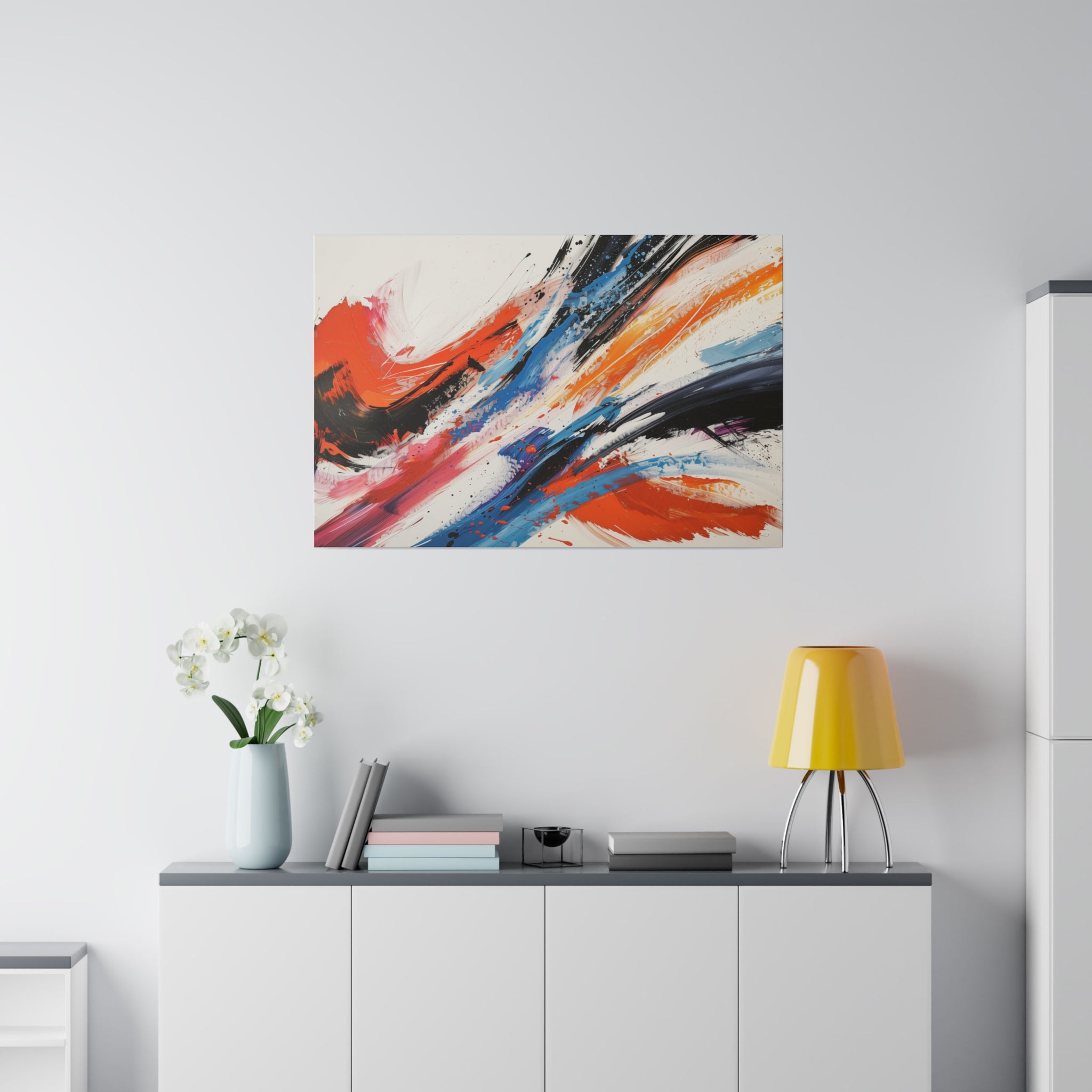 Color Symphony - Abstract Wall Art - Horizontal Canvas - WA207