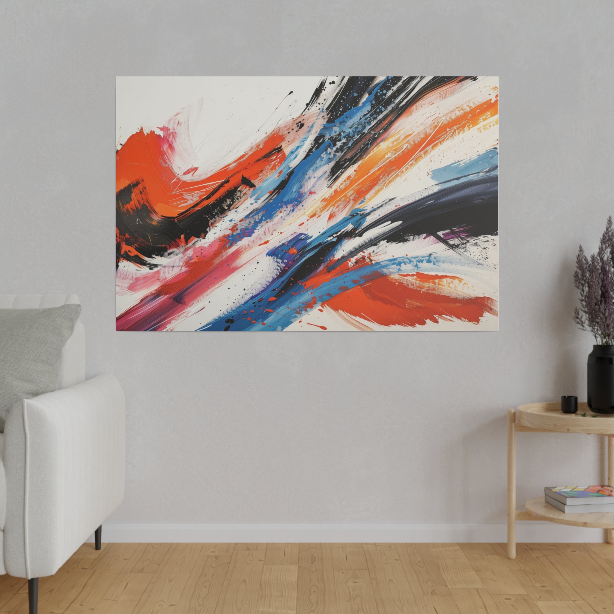 Color Symphony - Abstract Wall Art - Horizontal Canvas - WA207