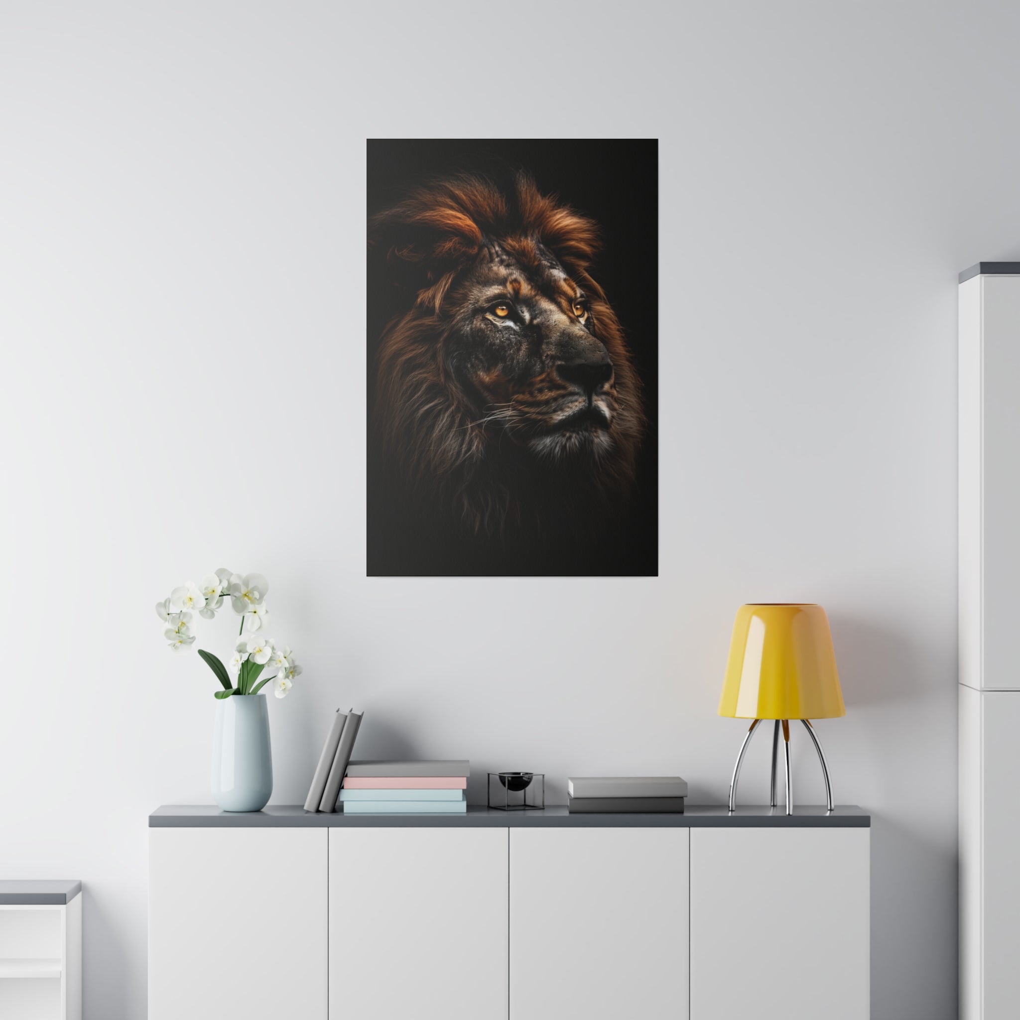 Lion's Majesty - Wildlife Wall Art - Vertical Canvas - WA287