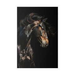 Beautiful Horse Portrait - Wildlife Wall Art - Vertical Canvas - WA246