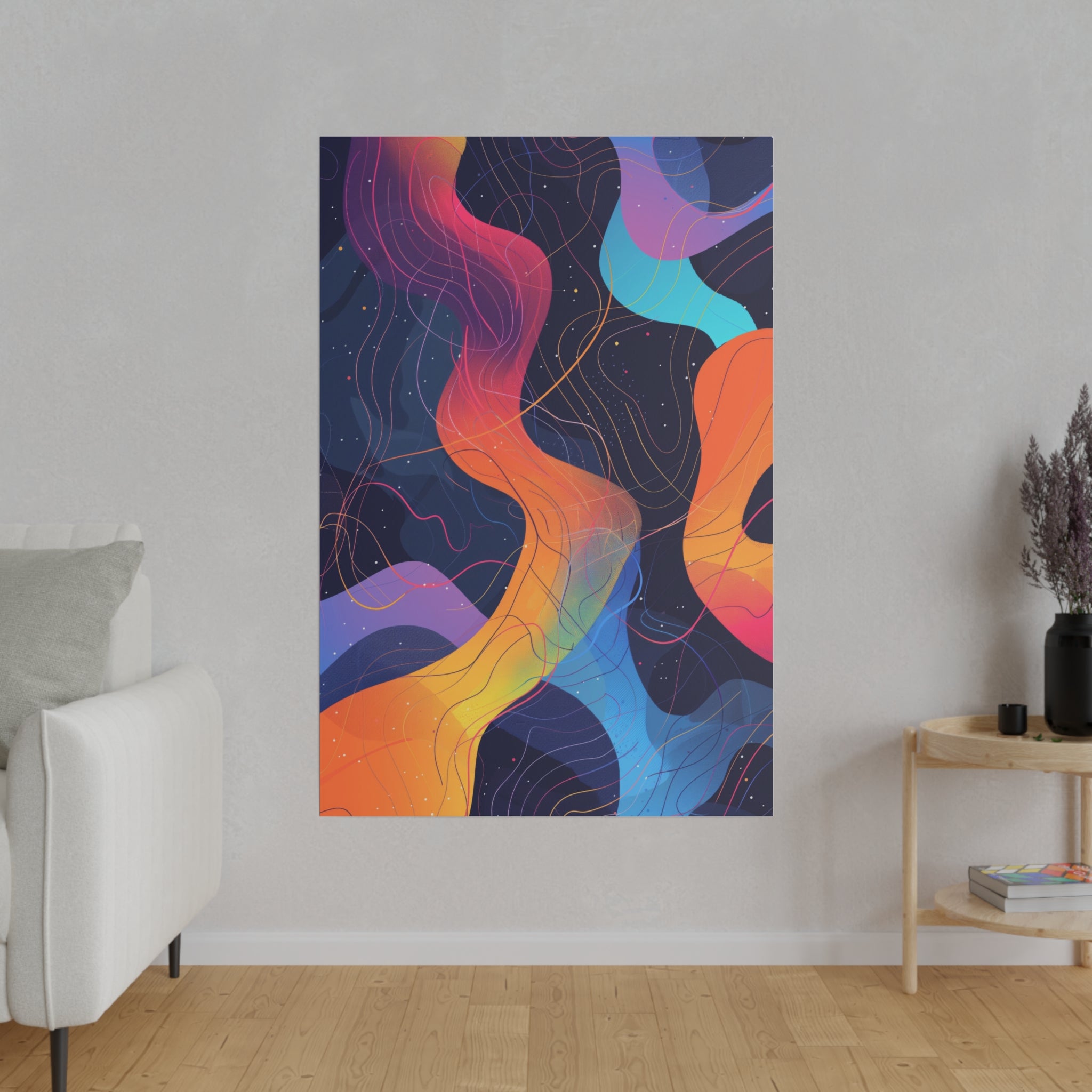 Abstract Wall Art - Vertical Canvas - WA18