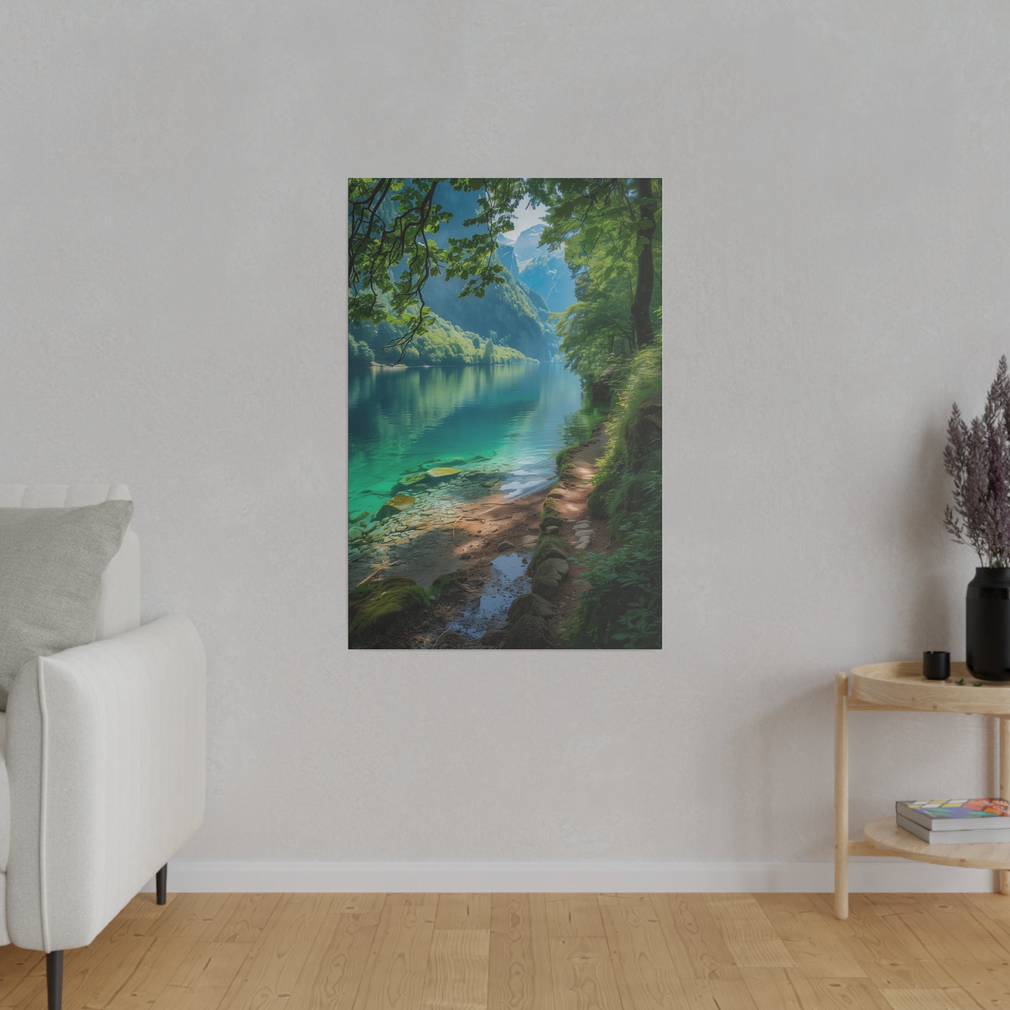 Emerald Depths - Nature Wall Art - Vertical Canvas - WA328