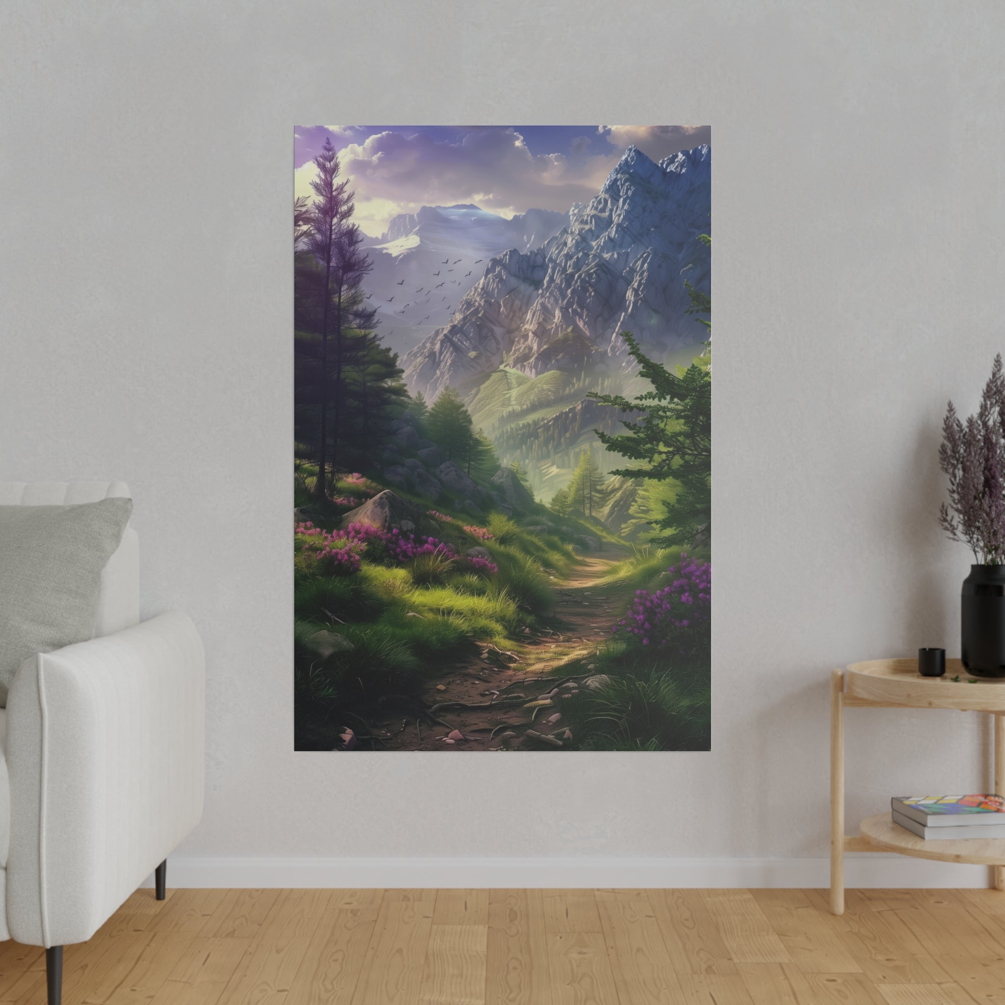 Mountain Wanderlust - Nature Wall Art - Vertical Canvas - WA320