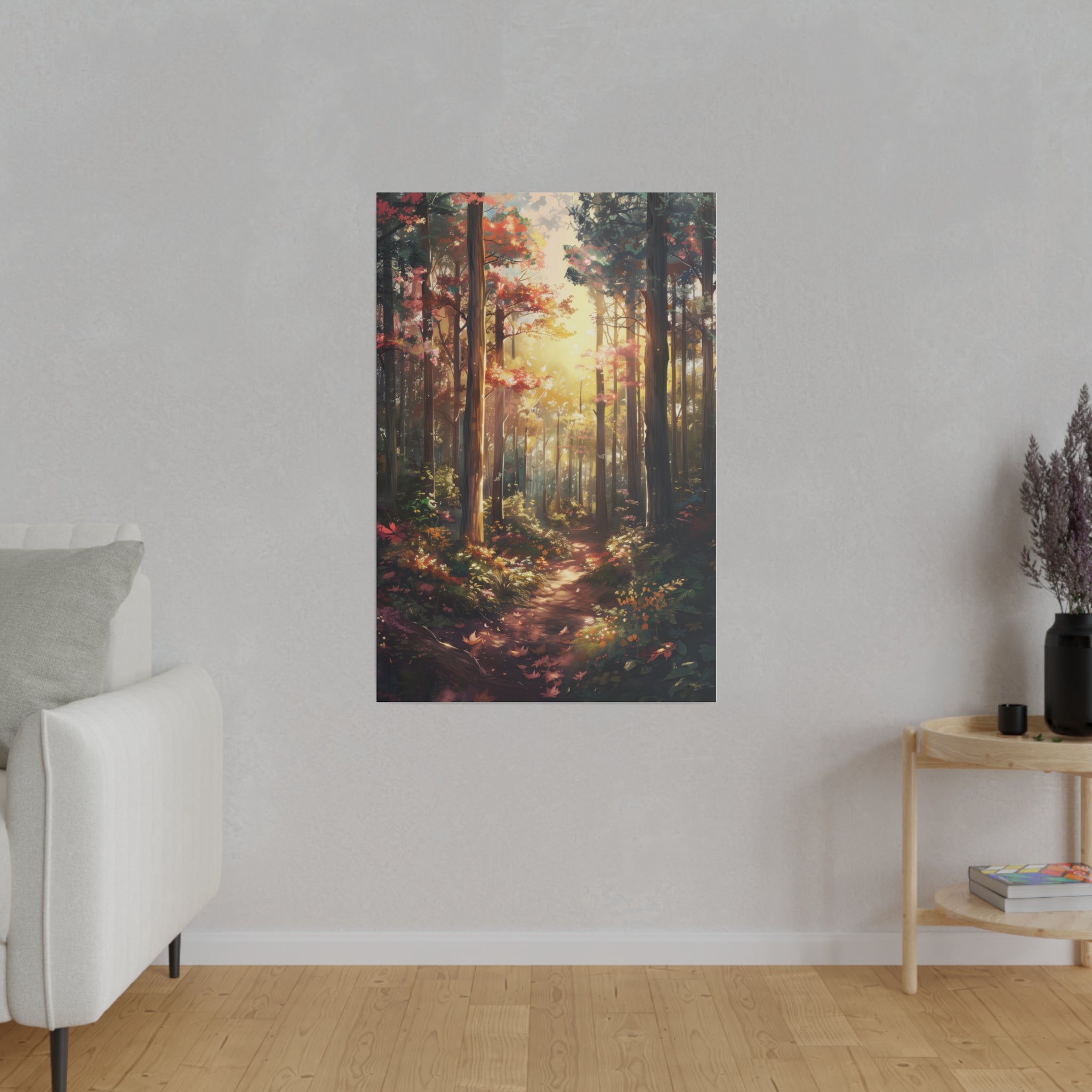 Beautiful Forest - Nature Wall Art - Vertical Canvas - WA81