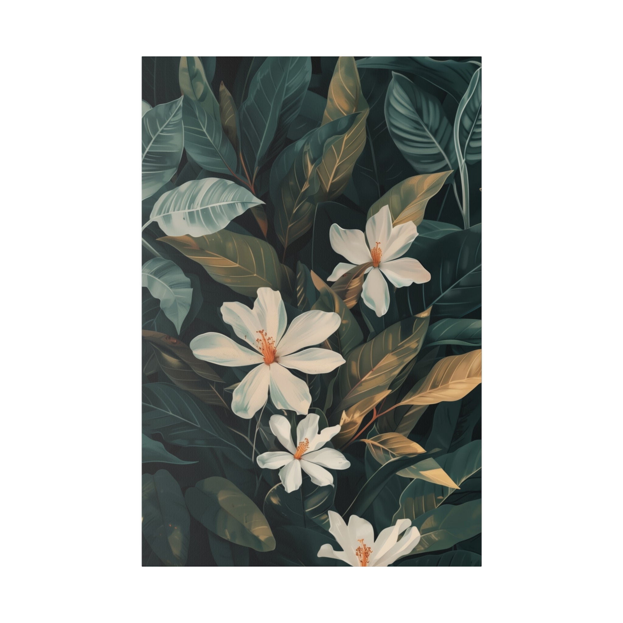 Flowers Wall Art - Botanical Wall Art - Vertical Canvas - WA63