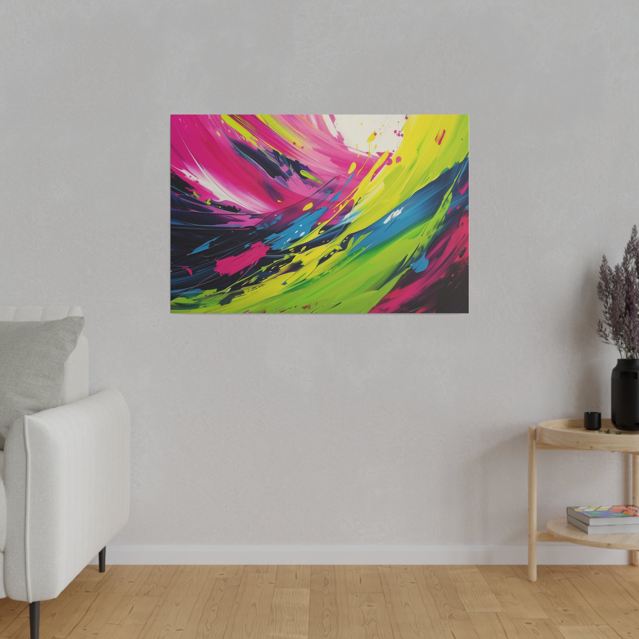 Vibrant Swirls - Abstract Wall Art - Horizontal Canvas - WA212