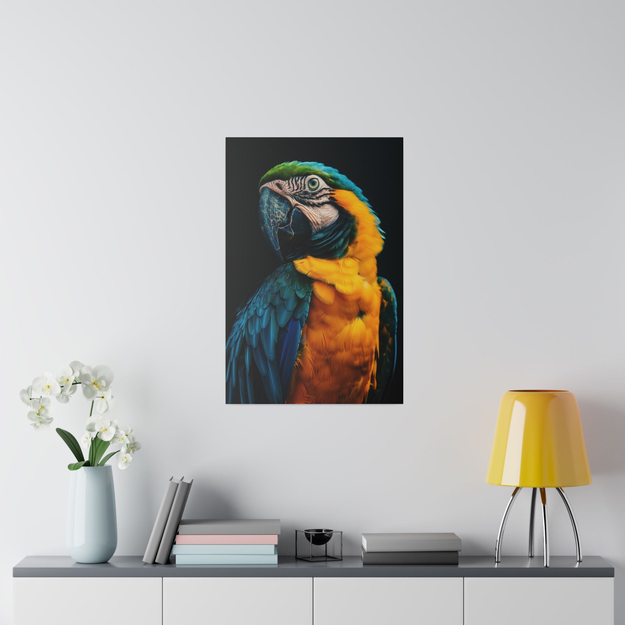 Imposing Parrot - Wildlife Wall Art - Vertical Canvas - WA248