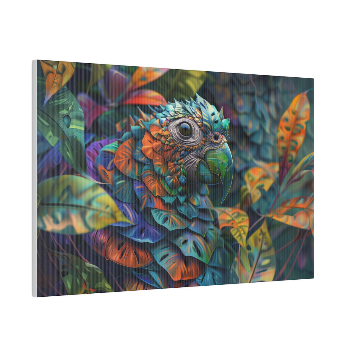 Parrot Fantasy Wall Art - Horizontal Canvas - WA162